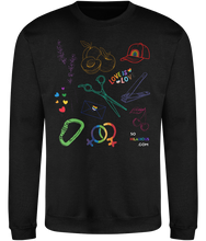 Load image into Gallery viewer, Queer Sapphic Coding Cosy Sweatshirt
