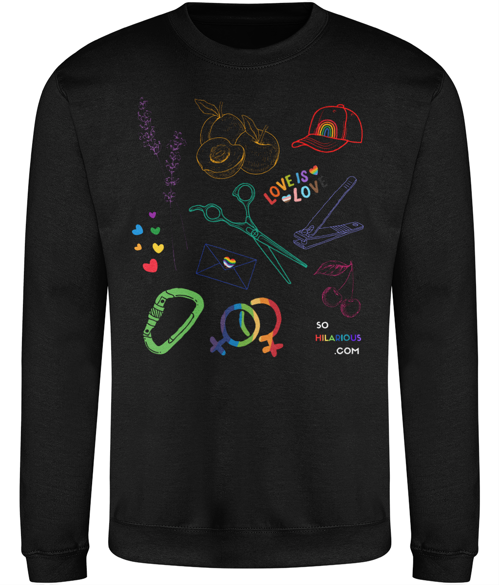 Queer Sapphic Coding Cosy Sweatshirt