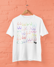 Load image into Gallery viewer, Boobies on White Organic Cotton T&#39;Shirt
