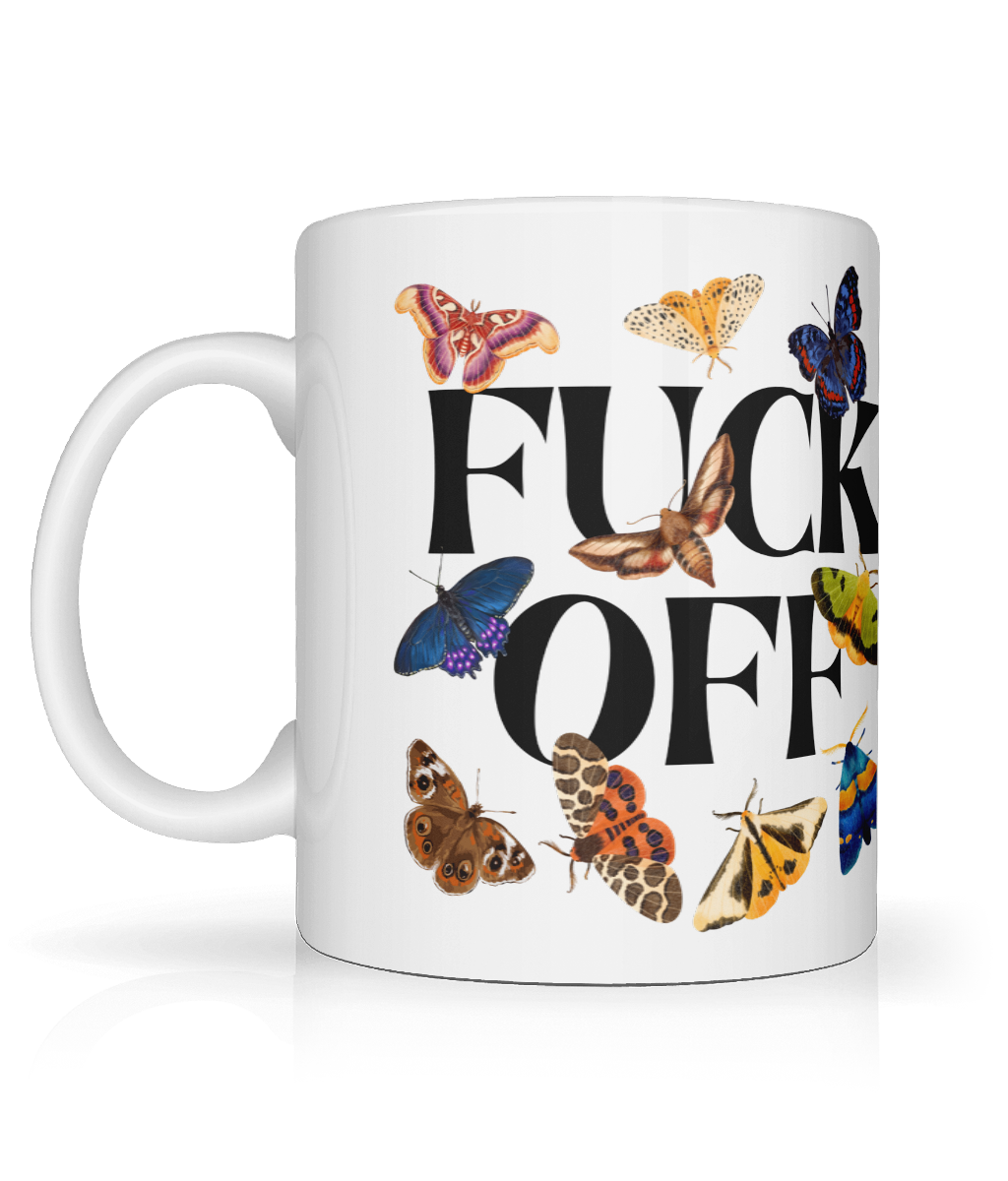 Fuck Off Butterfly Mug